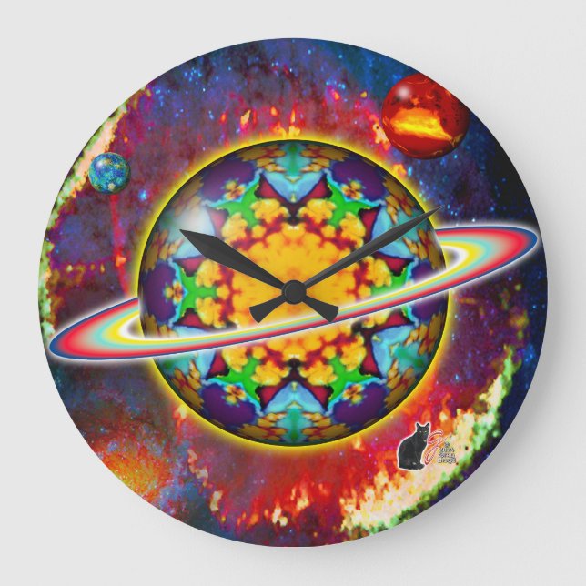 Reloj Redondo Grande Zargon Orbz Kaleid (Anverso)