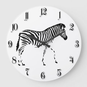 Reloj Redondo Grande Zebra