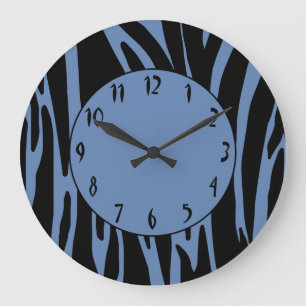 Reloj Redondo Grande Zebra Print Pattern Wall Clock