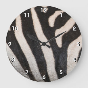 RELOJ REDONDO GRANDE ZEBRA SKIN