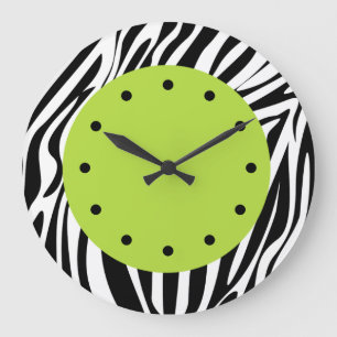 Reloj Redondo Grande Zebra Stripes Clocks Willife Clocks