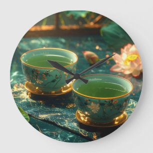 RELOJ REDONDO GRANDE ZEN BUDISMO - CEREMONIA DEL TÉ