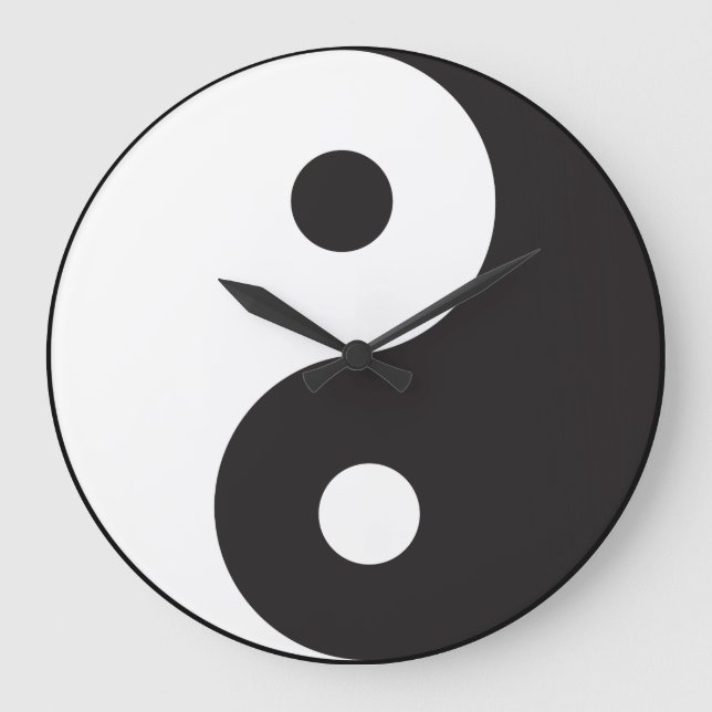 Reloj Redondo Grande Zen Yin Yang (Anverso)