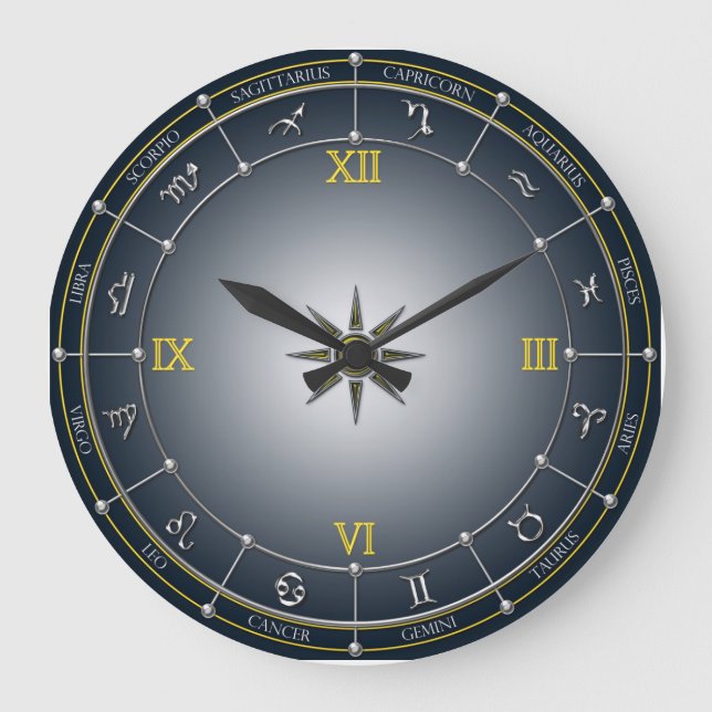 Reloj Redondo Grande Zodiac clock (Anverso)