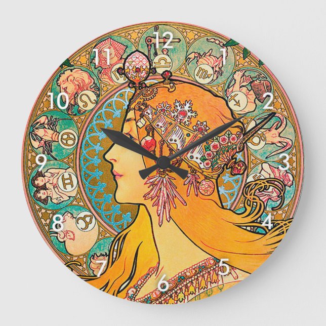 Reloj Redondo Grande Zodiac, Mucha (Anverso)
