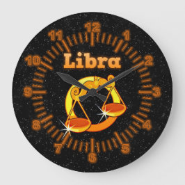 Reloj Redondo Grande Zodiac sign Libra