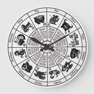 Reloj Redondo Grande Zodiaco chino