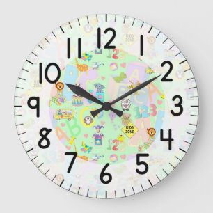 Reloj Redondo Grande Zona de Niños