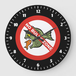 Reloj Redondo Grande Zona Libre de Acoso Reloj Grande