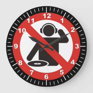 Reloj Redondo Grande Zona libre de DJ