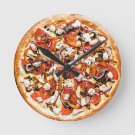 Reloj Redondo Mediano ピザ 壁掛け時計 pizza Wall clock