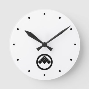 RELOJ REDONDO MEDIANO 丸 に 六 つ 目