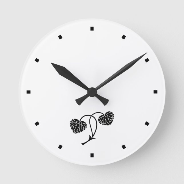 RELOJ REDONDO MEDIANO 二葉葵 (Anverso)