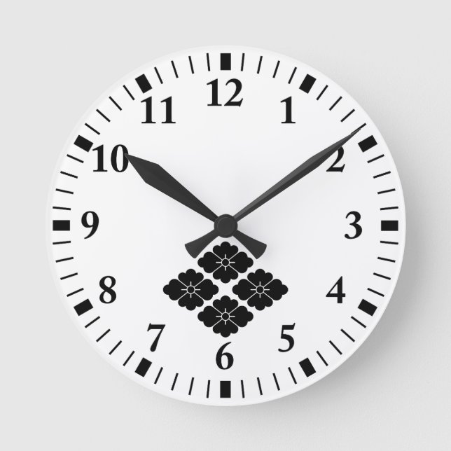 RELOJ REDONDO MEDIANO 四 つ 花 菱 (Anverso)