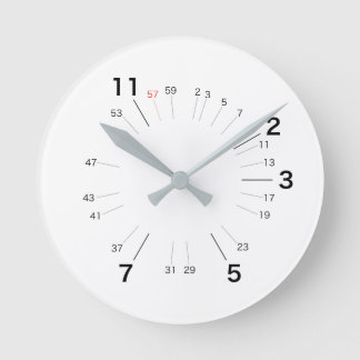 RELOJ REDONDO MEDIANO 素数しか必要としない人のための壁時計