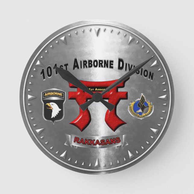 Reloj Redondo Mediano 101ª División Aérea Rakkasans (Anverso)