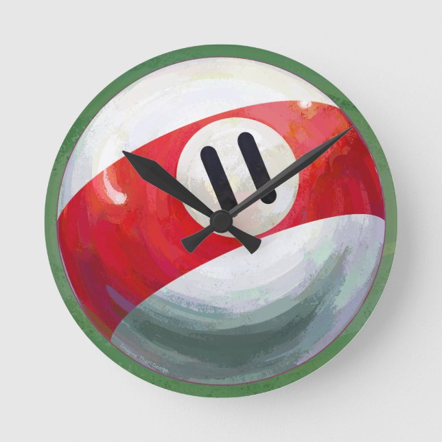 Reloj Redondo Mediano 11 Ball (Anverso)
