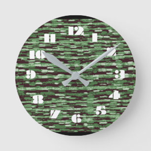 Reloj Redondo Mediano 12 Number Choices to Choose From Green Clock