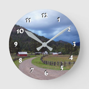 Reloj Redondo Mediano 12 opciones numéricas a elegir —Reloj de granja