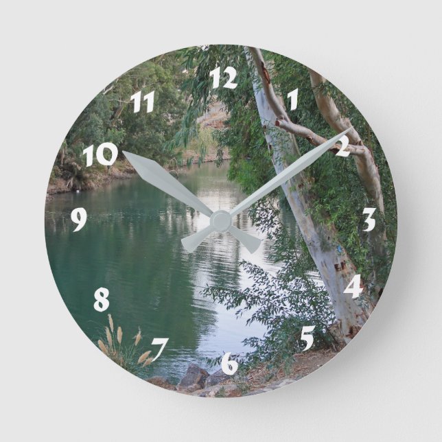 Reloj Redondo Mediano 12 opciones numéricas a elegir —River (Anverso)