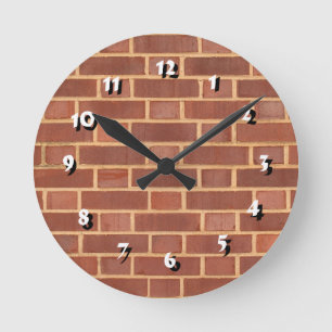Reloj Redondo Mediano 12 opciones numéricas para elegir el reloj-ladrill