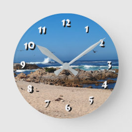 Reloj Redondo Mediano 12 opciones numéricas para elegir -Olas oceánicas-