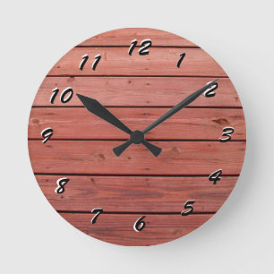 Reloj Redondo Mediano 12 opciones numéricas para elegir —reloj de mad