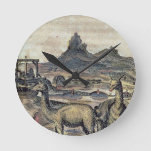 Reloj Redondo Mediano 137-0627924 ilustracion de una historia de Perú s