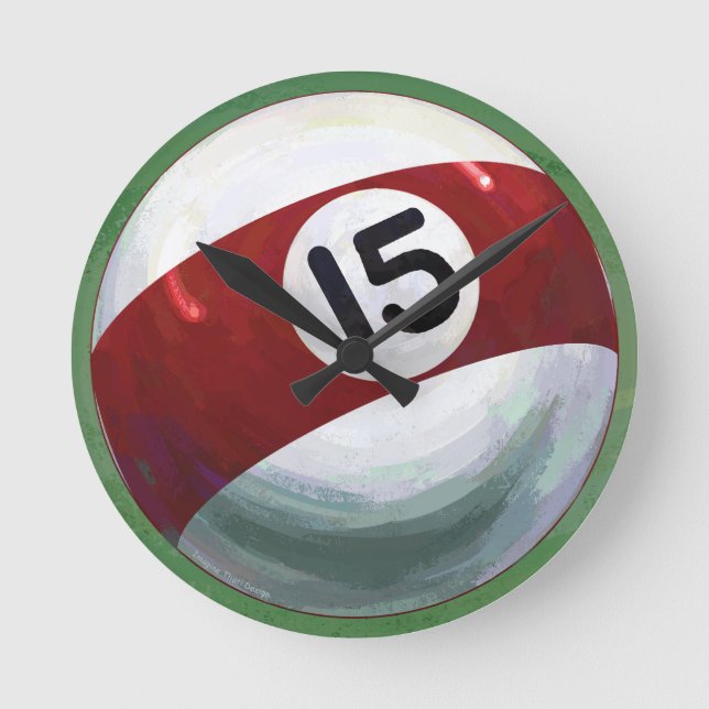 Reloj Redondo Mediano 15 Ball (Anverso)