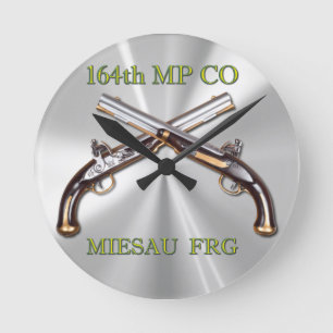Reloj Redondo Mediano 164o Insignia de MP Company y pistolas cruzadas
