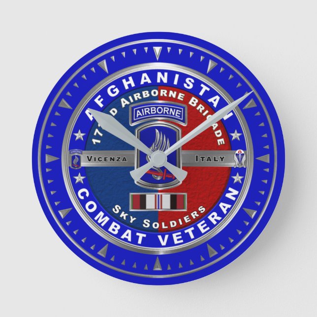 Reloj Redondo Mediano 173.ª Brigada Aérea Veterana de Afganistán (Anverso)