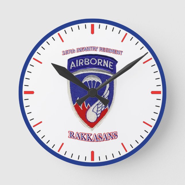 Reloj Redondo Mediano 187.º Regimiento de Infantería (Anverso)