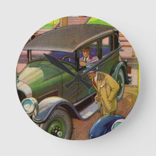 Reloj Redondo Mediano 1927 Kelly-Springfield tire ad