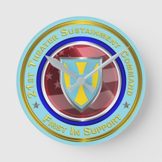 Reloj Redondo Mediano 21º Comando de Sostenimiento del Teatro (Anverso)