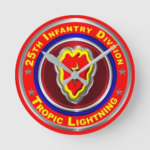 Reloj Redondo Mediano 25ª División de Infantería “Tropic Lightning”