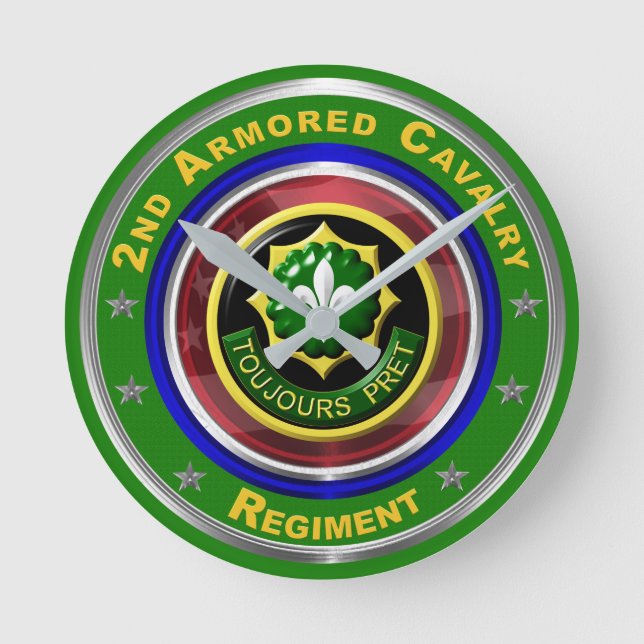 Reloj Redondo Mediano 2.ª Caballería Armada Keepsake (Anverso)