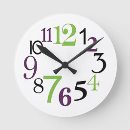 Reloj Redondo Mediano "3-6-9-12 O’Clock"