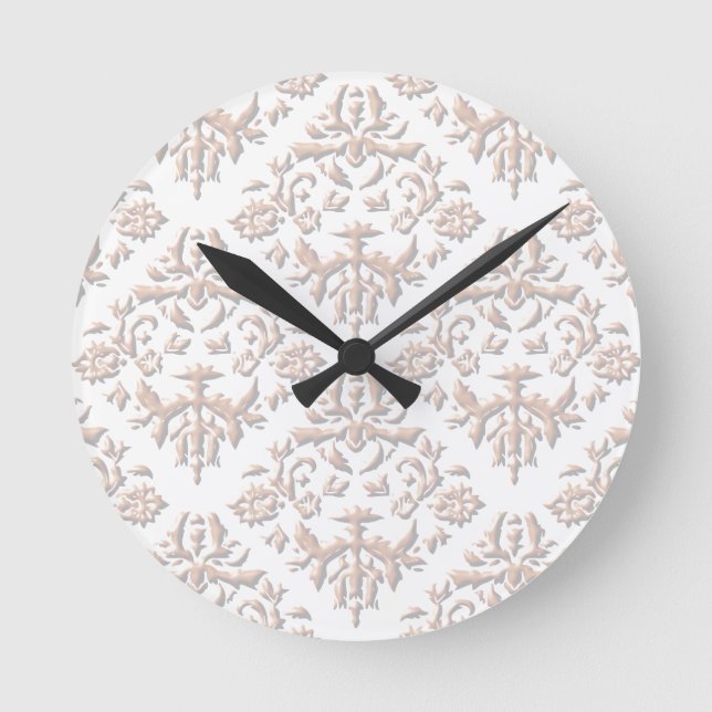 Reloj Redondo Mediano 3D Damasks (Anverso)