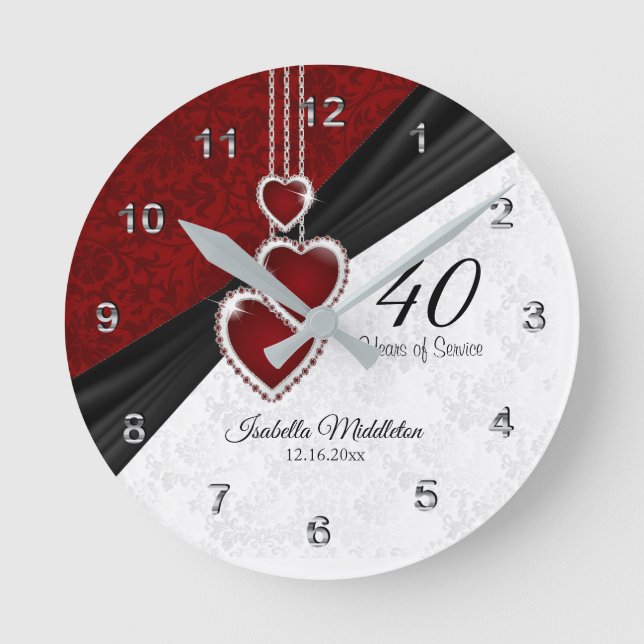 Reloj Redondo Mediano 40 años de servicio (Anverso)