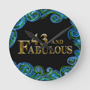 Reloj Redondo Mediano 43 cumpleaños