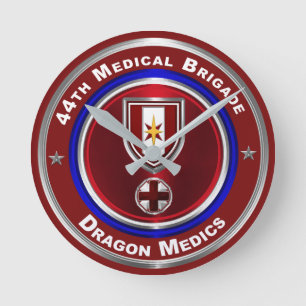 Reloj Redondo Mediano 44ª Brigada Médica Dragón Medicos