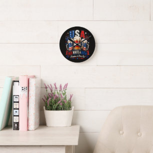 Reloj Redondo Mediano 4 de julio américa 250