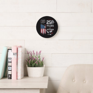 Reloj Redondo Mediano 4 de julio América bandera estadounidense patriota