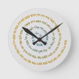 Reloj Redondo Mediano 72 Names of God