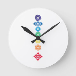 Reloj Redondo Mediano 7 Siete Chakras Energía