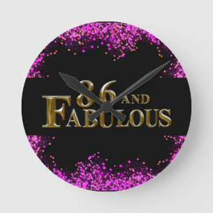 Reloj Redondo Mediano 86 cumpleaños