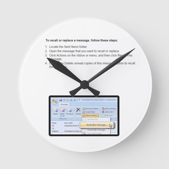 Reloj Redondo Mediano 8.º revocación (Anverso)