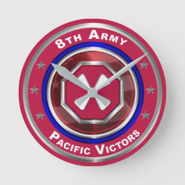 Reloj Redondo Mediano 8th Army Customized Keepsake