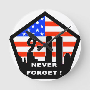 Reloj Redondo Mediano 911 nunca olvidar