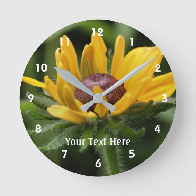 Reloj Redondo Mediano A Black Eyed Susan Flower (Anverso)